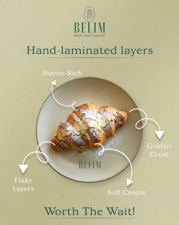 Hand-laminated croissant